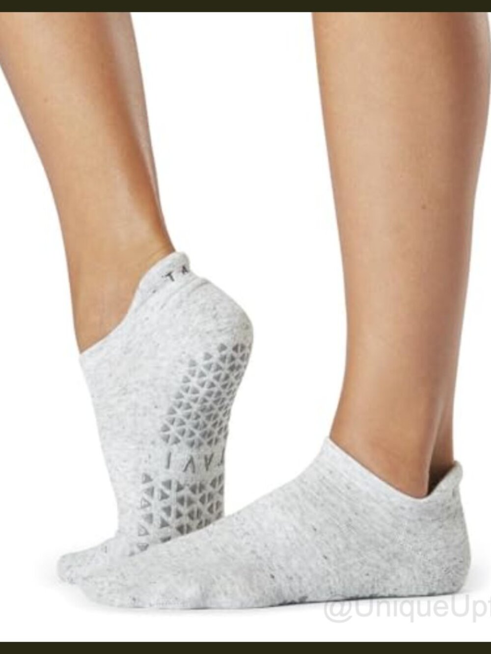 Pilates Socks with Grips Organic Cotton Low Rise Ankle Yoga Barre